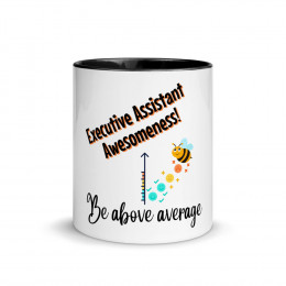 Be Above Average - Mug with Color Inside