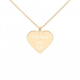 Engraved Heart Necklace - We love our EA