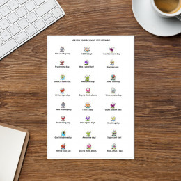 Log your Day Sticker sheet